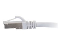 C2G Cat6a Booted Shielded (STP) Network Patch Cable - Patch-kabel - RJ-45 (hane) till RJ-45 (hane) - 3 m - STP - CAT 6a - formpressad, hakfri, tvinnad - vit 89938