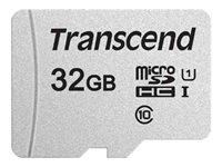 Transcend 300S - Flash-minneskort (adapter inkluderad) - 32 GB - UHS-I U1 / Class10 - microSDHC UHS-I TS32GUSD300S-A