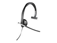 Logitech USB Headset Mono H650e - Headset - på örat - kabelansluten 981-000514