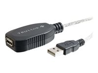 C2G TruLink USB 2.0 Active Extension Cable - USB-förlängningskabel - USB (hona) till USB (hane) - USB 2.0 - 12 m - aktiv - vit 81656
