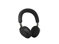 Jabra Evolve3 75 UC - Headset - på örat - Bluetooth - trådlös - aktiv brusradering - USB-C via Bluetooth-adapter - svart - med trådlös laddningsplatta - UC-certifierad, Zoomcertifierad, Google Meet-certifierad 37599-989-889