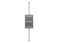 Multibrackets M Pro Series - Hölje - låg profil - för digital skylt - medium - låsbar - stål - svart - skärmstorlek: 55" - monterbar på golv till tak 7350105213106