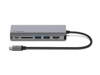 Belkin CONNECT USB-C 6-in-1 Multiport Adapter - Dockningsstation - USB-C - HDMI - 1GbE AVC008BTSGY