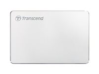 Transcend StoreJet 25C3S - Hårddisk - 2 TB - extern (portabel) - 2.5" - USB 3.1 Gen 1 (USB-C kontakt) - silver TS2TSJ25C3S