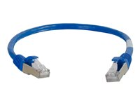 C2G Cat5e Booted Shielded (STP) Network Patch Cable - Patch-kabel - RJ-45 (hane) till RJ-45 (hane) - 50 m - STP - CAT 5e - formpressad - blå 83779