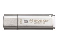 Kingston IronKey Locker+ 50 - USB flash-enhet - krypterat - 32 GB - USB 3.2 Gen 1 IKLP50/32GB