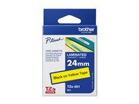 Brother TZe-651 - Standardlim - svart på gult - Rulle ( 2,4 cm x 8 m) 1 kassett(er) bandlaminat - för Brother PT-D600; P-Touch PT-1010, 18, 3600, D450, D800, E500, E550, H101, H500, P750, P900 TZE651