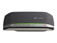 Poly Sync 20 - Smart högtalartelefon - Bluetooth - trådlös, kabelansluten - USB-A - silver - Certifierad för Microsoft-teams 772D2AA