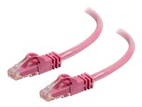 C2G Cat6 Booted Unshielded (UTP) Network Patch Cable - Patch-kabel - RJ-45 (hane) till RJ-45 (hane) - 1 m - UTP - CAT 6 - formpressad, hakfri, tvinnad - rosa 83588