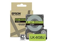 Epson LabelWorks LK-5GBJ - Svart på matt grönt - Rulle (1,8 cm x 8 m) 1 kassett(er) hängande låda - bandpatron - för LabelWorks LW-C410, LW-C610 C53S672078