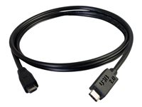 C2G 3m USB 2.0 USB Type C to USB Micro B Cable M/M - USB C Cable Black - USB-kabel - mikro-USB typ B (hane) till 24 pin USB-C (hane) - USB 2.0 - 3 m - svart 88852