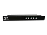 Tripp Lite Secure KVM Switch, 8-Port, Single Head, DisplayPort to DisplayPort, 4K, NIAP PP4.0, Audio, CAC, TAA - Omkopplare för tangentbord/video/mus/ljud - 8 x KVM/ljud/USB - 1 lokal användare - skrivbordsmodell - TAA-kompatibel - för P/N: P783-006, P783-010, UR022-001, UR030-006, WEXT1G, WEXT2G B002-DP1AC8-N4
