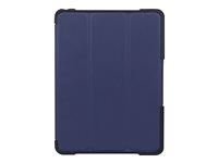 NutKase BumpKase - Vikbart fodral för surfplatta - eco-läder, termoplastisk polyuretan (TPU) - mörkblå - 10.2" - för Apple 10.2-inch iPad (7:e generation, 8:e generation, 9:e generation) NK114DB-EL