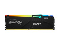 Kingston FURY Beast RGB - DDR5 - sats - 32 GB: 2 x 16 GB - DIMM 288-pin - 5600 MT/s / PC5-44800 - CL40 - 1.25 V - ej buffrad - on-die ECC KF556C40BBAK2-32