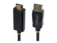 Startech - Adapterkabel - DisplayPort hane till HDMI hane - 4.5 m - svart - 4K60Hz stöd, Enkelriktad, aktiv 15F-DP-HDMI-4K60-GR