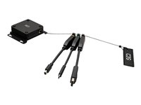 C2G 4K HDMI Dongle Adapter Ring with Mini DisplayPort, DisplayPort, and USB C - Retractable Universal Mount - Videoadaptersats - svart - stöd för 4K C2G30029