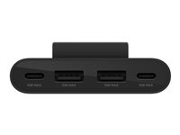 Belkin BoostCharge - Laddningsremsa - 4 utdatakontakter (2 x USB, 2 x USB-C) - svart BUZ001BT2MBKB7