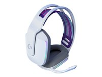 Logitech G G733 LIGHTSPEED Wireless RGB Gaming Headset - Headset - fullstorlek - 2,4 GHz - trådlös - vit 981-000883