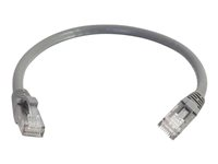 C2G Cat6 Booted Unshielded (UTP) Network Patch Cable - Patch-kabel - RJ-45 (hane) till RJ-45 (hane) - 30 cm - UTP - CAT 6 - formpressad, hakfri, tvinnad - grå 83364