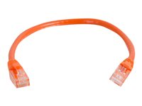 C2G Cat5e Booted Unshielded (UTP) Network Patch Cable - Patch-kabel - RJ-45 (hane) till RJ-45 (hane) - 1 m - UTP - CAT 5e - formpressad, hakfri, tvinnad - orange 83603