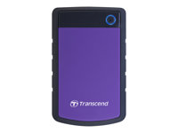 Transcend StoreJet 25H3P - Hårddisk - 1 TB - extern (portabel) - 2.5" - USB 3.0 - 5400 rpm - buffert: 8 MB - strålande purpur TS1TSJ25H3P