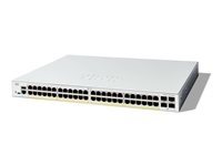 Cisco Catalyst 1300-48P-4X - Switch - L3 - Administrerad - 48 x 10/100/1000 (PoE+) + 4 x 10 Gigabit SFP+ - rackmonterbar - PoE+ (375 W) C1300-48P-4X
