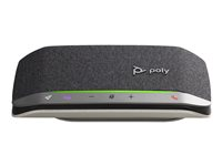 Poly Sync 20 - Smart högtalartelefon - Bluetooth - trådlös, kabelansluten - USB-A - silver - Certifierad för Microsoft-teams 772C8AA