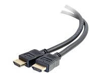 C2G 10ft 4K HDMI Cable with Ethernet - Premium Certified - High Speed 60Hz - HDMI-kabel med Ethernet - HDMI hane till HDMI hane - 3.05 m - skärmad - svart - stöd för 4K 50184