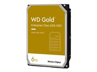 WD Gold WD6003FRYZ - Hårddisk - 6 TB - inbyggd - 3.5" - SATA 6Gb/s - 7200 rpm - buffert: 256 MB WD6003FRYZ