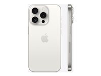 Apple iPhone 15 Pro - 5G smartphone - dual-SIM / Internal Memory 1 TB - OLED-skärm - 6.1" - 2556 x 1179 pixlar (120 Hz) - 3 st. bakre kameror 48 MP, 12 MP, 12 MP - front camera 12 MP - vitt titan MTVD3QN/A