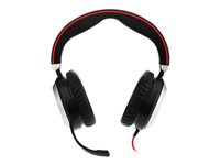 Jabra Evolve 80 Stereo Replacement - Headset - fullstorlek - kabelansluten - aktiv brusradering - 3,5 mm kontakt - för Evolve 80 MS stereo, 80 UC stereo 14401-11