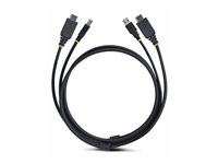StarTech.com 6ft (1.8m) HDMI and USB 5Gbps KVM Cable - Tangentbords-/video-/muskabel - HDMI, USB typ A (hane) till HDMI, USB Type B (hane) - 1.8 m - 4K60Hz stöd, HDR10-stöd - svart HU1226-KVM-CABLE