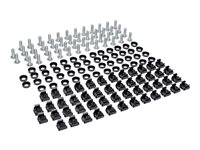 Eaton Tripp Lite Series Rack Enclosure Square Hole Hardware 12-24 Screws & Washers 50PC - Rackmonteringspaket - svart SRCAGENUTS1224