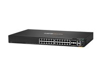 HPE Aruba Networking CX 6200F 24G 4SFP Switch - Switch - max. staplingsavstånd 10 kms - L3 - Administrerad - 24 x 10/100/1000 + 4 x 100/1000 SFP - framsidan och sida till baksidan - rackmonterbar S0M81A#ABB