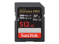 SanDisk Extreme Pro - Flash-minneskort - 512 GB - Video Class V60 / UHS-II U3 / Class10 - SDXC UHS-II SDSDXEP-512G-GN4IN