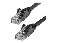 StarTech.com 5m LSZH CAT6 Ethernet Cable, 10 Gigabit Snagless RJ45 100W PoE Network Patch Cord with Strain Relief, CAT 6 10GbE UTP, Black, Individually Tested/ETL, Low Smoke Zero Halogen - Category 6 - 24AWG (N6LPATCH5MBK) - Patch-kabel - RJ-45 (hane) till RJ-45 (hane) - 5 m - 6 mm - UTP - CAT 6 - hakfri - svart N6LPATCH5MBK