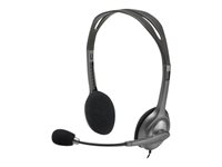 Logitech Stereo H111 - Headset - på örat - kabelansluten 981-000593