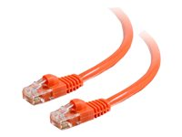 C2G Cat5e Booted Unshielded (UTP) Network Patch Cable - Patch-kabel - RJ-45 (hane) till RJ-45 (hane) - 5 m - UTP - CAT 5e - formpressad, hakfri, tvinnad - orange 83607