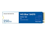 WD Blue SN570 NVMe SSD WDS250G3B0C - SSD - 250 GB - inbyggd - M.2 2280 - PCIe 3.0 x4 (NVMe) WDS250G3B0C