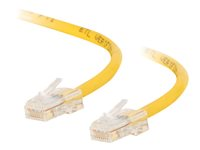 C2G Cat5e Non-Booted Unshielded (UTP) Network Crossover Patch Cable - Övergångskabel - RJ-45 (hane) till RJ-45 (hane) - 50 cm - UTP - CAT 5e - tvinnad, enhetsstart - gul 83348