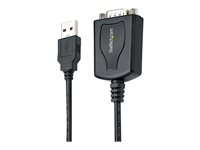 StarTech.com 3ft (1m) USB to Serial Cable with COM Port Retention, DB9 Male RS232 to USB Converter, Straight Through USB to Serial Adapter for PLC/Printer/Scanner - Prolific IC, Automatic Handshake, Windows/Mac OS - seriell adapter - USB - RS-232 1P3FPC-USB-SERIAL