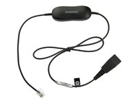 Jabra Smart Cord - Headset-kabel - svart - för Cisco IP Phone 78XX; BIZ 2300; Mitel 74XX; Dialog 42XX, 44XX, 5446; Snom 71X 88001-99