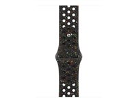 Apple Nike - Band för smart klocka - 46mm - storlek S/M - midnattssvart - för Watch Hermès Series 9, SE 3, Series 10, Series 11, Series 8, Series 9, Ultra 2, Ultra 3 MGC24ZM/A