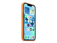 Apple - Baksidesskydd för mobiltelefon - med MagSafe - läder - golden brown - för iPhone 13 MM103ZM/A