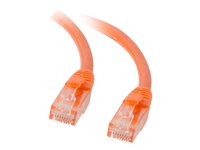 C2G Cat5e Booted Unshielded (UTP) Network Patch Cable - Patch-kabel - RJ-45 (hane) till RJ-45 (hane) - 3 m - UTP - CAT 5e - formpressad, hakfri, tvinnad - orange 83606