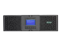 HPE UPS R6000 G2 - UPS (kan monteras i rack) - AC 230 V - 5.4 kW - 6000 VA - Ethernet 10/100/1000 - utgångskontakter: 8 - 3U - Internationellt Q7G11A