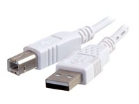 C2G - USB-kabel - USB (hane) till USB typ B (hane) - USB 2.0 - 1 m - vit 81560