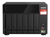 QNAP TVS-675 - NAS-server - 6 fack - SATA 6Gb/s - RAID 5, 6, 10 - RAM 8 GB - Gigabit Ethernet / 2.5 Gigabit Ethernet - iSCSI support TVS-675-8G