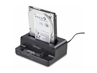 StarTech.com M.2 NVMe to 2.5/3.5" SATA Drive Duplicator, Dual Bay Cloner - Halvledarenhet/hårddiskduplikator - 2 fack (SATA-600 / PCI Express (NVMe)) - TAA-kompatibel N2-M2-SSD-DUPLICATOR