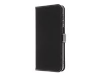 Insmat Exclusive - Vikbart fodral för mobiltelefon - kartong+papper+aluminiumfolie, polykarbonat, termoplastisk polyuretan (TPU), läder, bomullssömmar - för Samsung Galaxy A16, A16 5G 650-3301